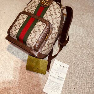 Gucci Ophidia Backpack Small Brown GG Canvas
